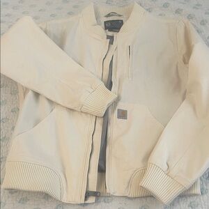 Carhartt Men's Cream Bomber Jacket